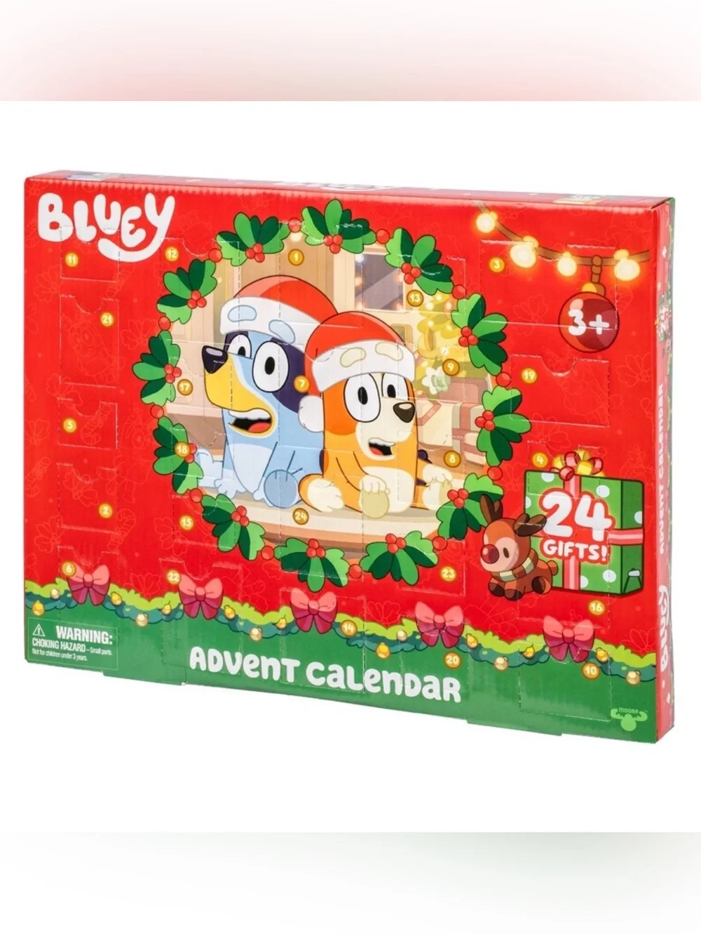 Bluey Holiday Advent Calendar - Red & Green